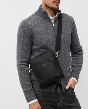 Gianni Chiarini Чорна шкіряна сумка Florence з логотипом BSUB18269GRNCRV