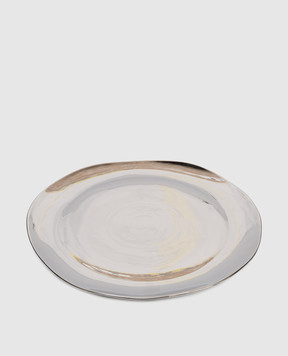 Bitossi Home Срібляста порцелянова підставка для торта FTB00940