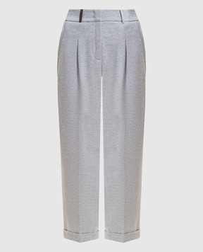 Peserico Сірі штани з патчем A04514J002379