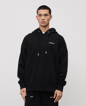Off-White Чорне худі Landscape Arrow 44MBB085F5F008