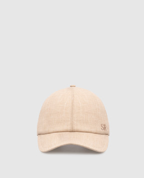 Stefano Ricci Бежевая кепка с леном и шерстью MCV61NV18FB127HA