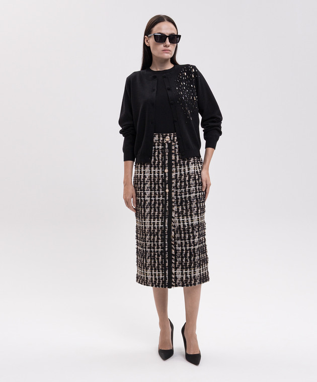 Twinset Черный комплект из кардигана и топа 262AP3260 изображение 2