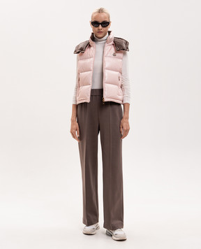 Moncler Розовый пуховый жилет Niverolle L20931A00005597EU