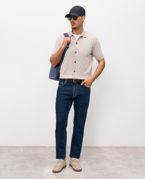 Peserico Сині джинси з патчем логотипа R54718L85Q04291