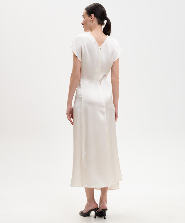 Victoria Beckham Сукня міді Aria кольору айворі 1226WDR007292D зображення 3