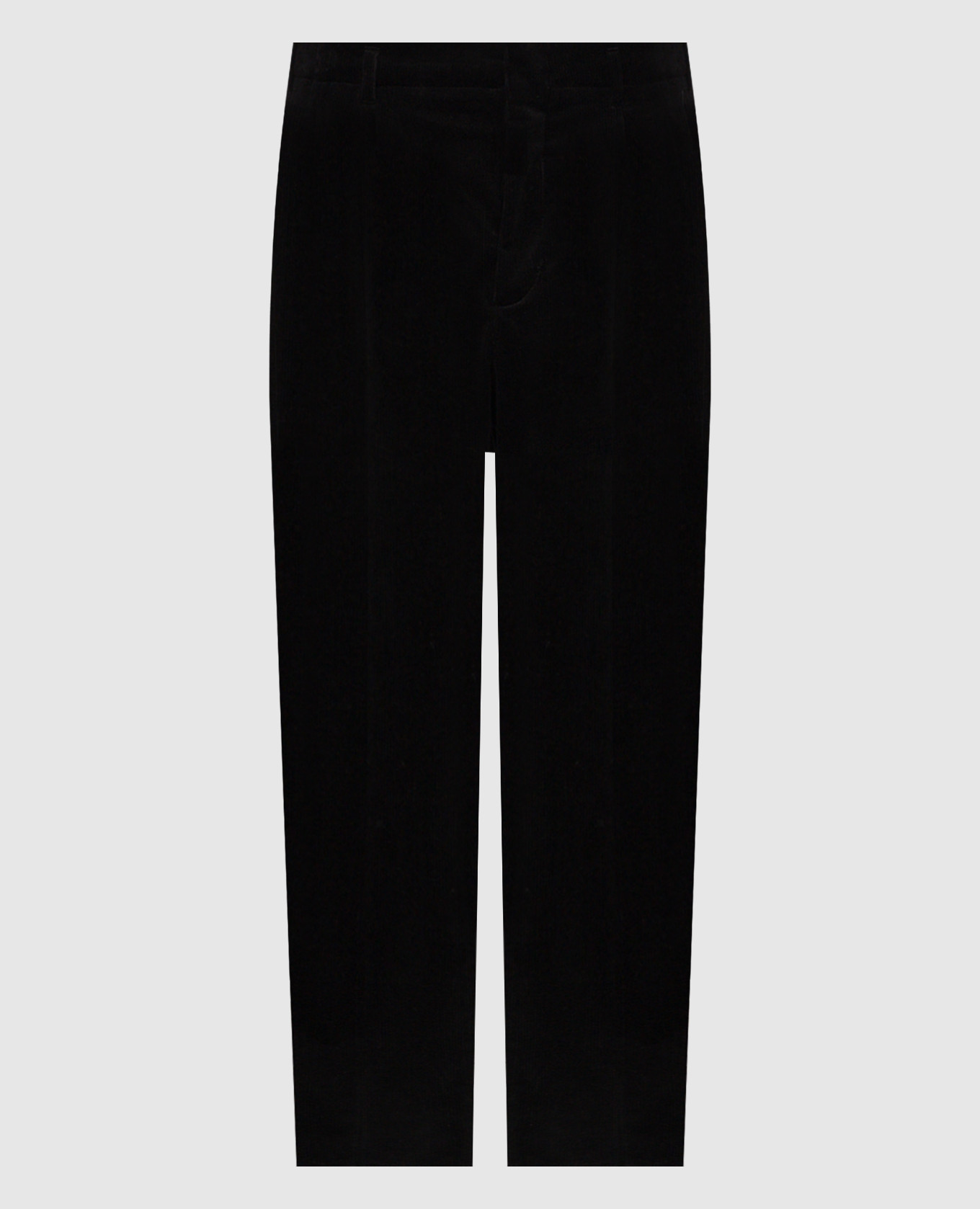

Вельветовые брюки черного цвета, Черный, Зауженные брюки