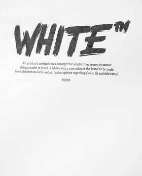 Off-White Детская футболка с принтом логотипа 44BAA002F26J002