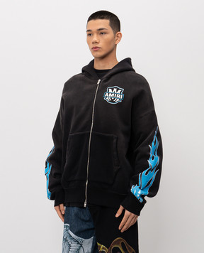 AMIRI Чорна спортивна куртка MA Flames AMTOJR1113