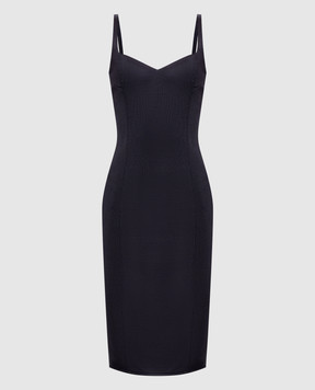 Balmain Темно-синее платье DR0000000096