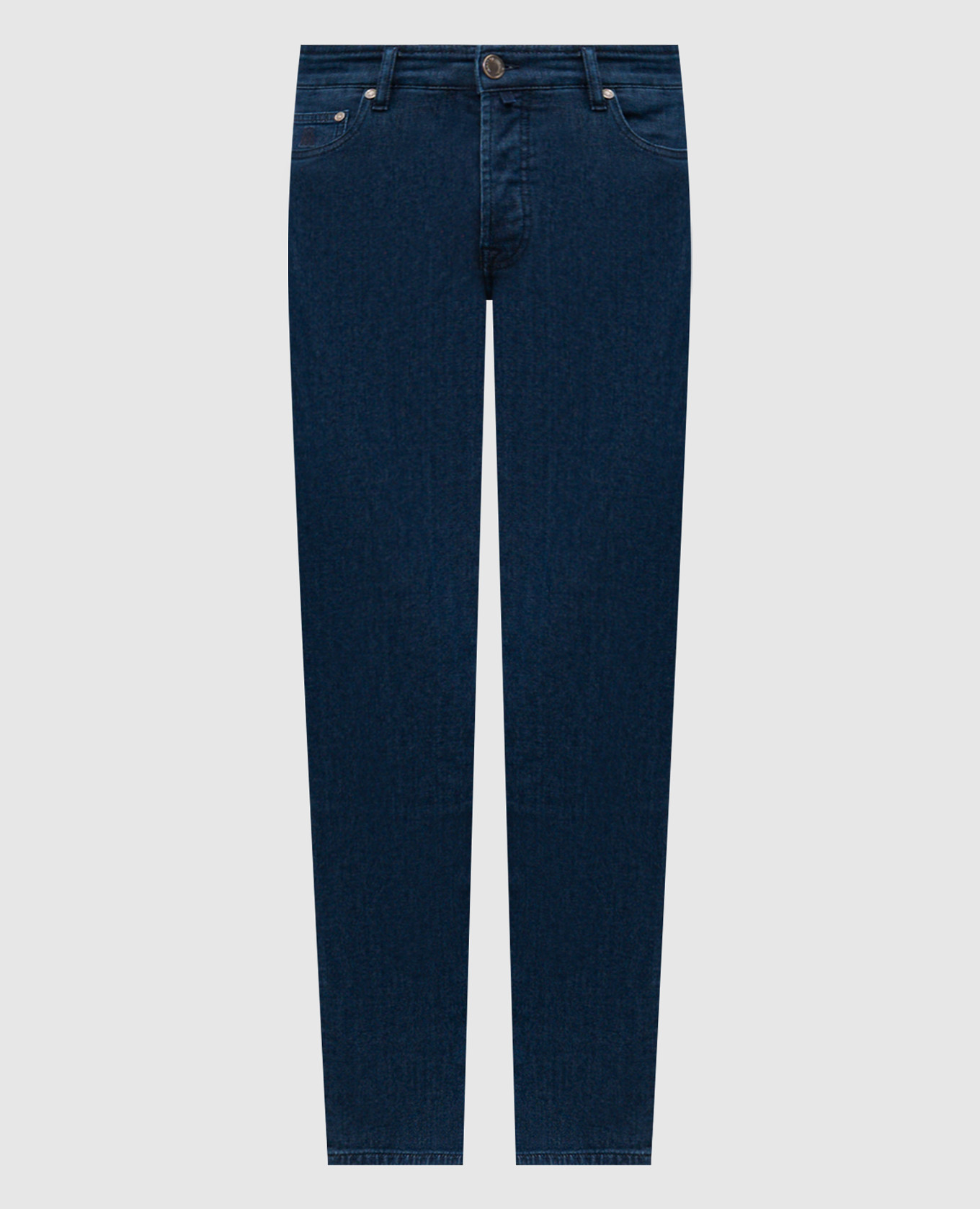 Синие джинсы PAVEL с логотипом патча