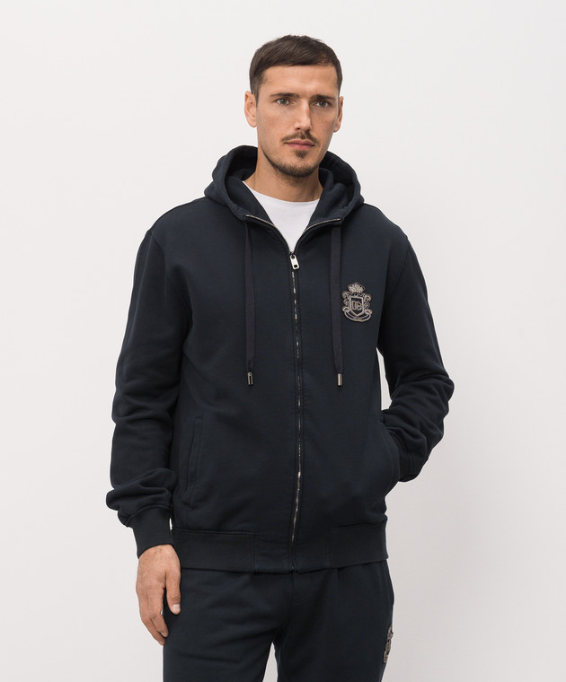 Dolce&Gabbana Синя спортивна куртка G9BGDZG7PZT зображення 3