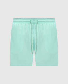 Vilebrequin Зеленые шорты для плавания с нашивкой MOOC4A00