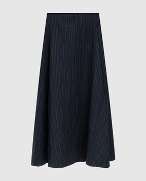 Marc Le Bihan Синя спідниця в смужку 2553