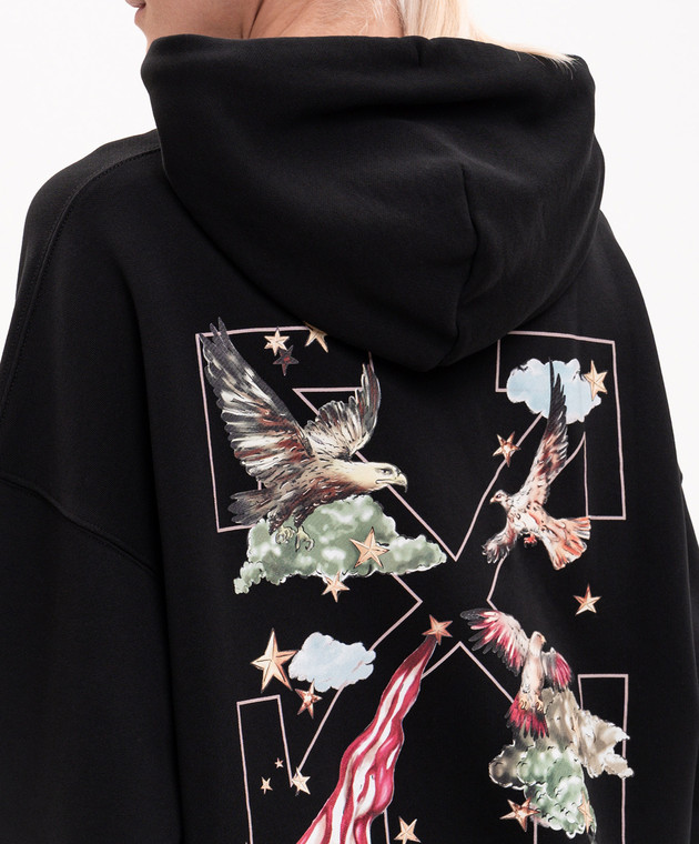 Off-White Черное худи Dream Arrow 29E00297T изображение 5