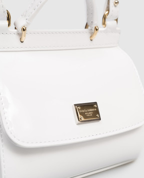 Dolce&Gabbana Дитяча біла шкіряна лакована сумка Sicily EB0003A1067
