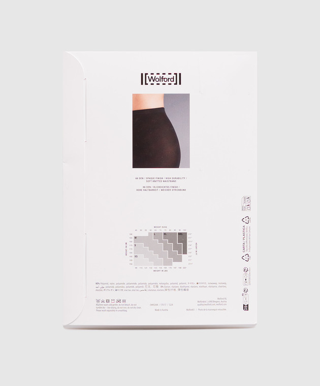 Wolford Черные леггинсы VELVET 66 den 17017 изображение 2