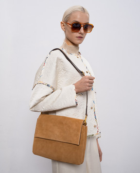 Gianni Chiarini Коричнева замшева сумка Three BS12295CMPL