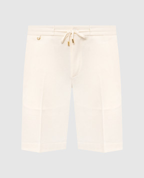 Stefano Ricci Шорти кольору айворі з вовни та шовку M1T6100332CM10HA