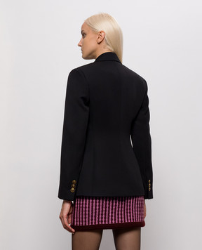Versace Чорний двобортний жакет з вовни 10269241A17793
