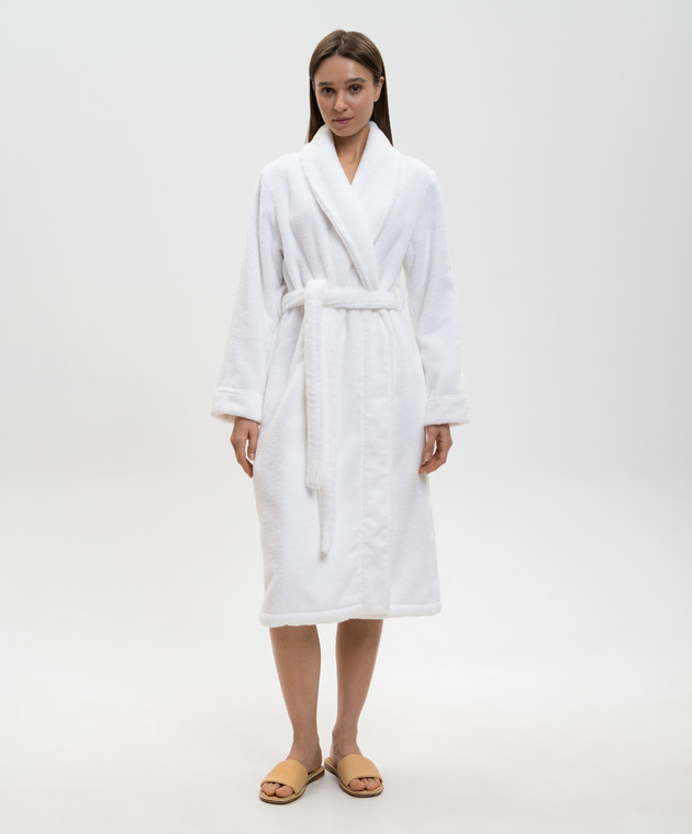 Hamam Белый махровый халат Olympia OLYMPIAORGANICBATHROBE изображение 2