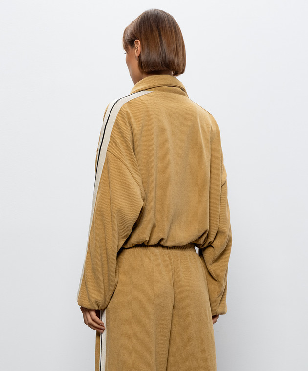 Palm Angels Коричнева спортивна куртка PAWBD004FB001 зображення 4