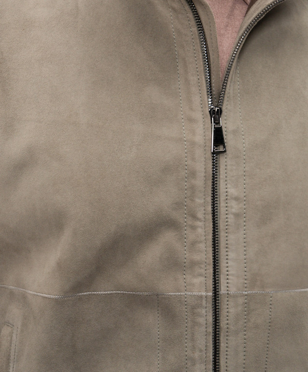 Cashmere&Whiskey Замшева куртка кольору хакі 23254100332 зображення 5