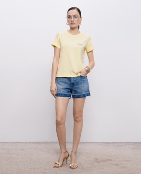 Givenchy Желтая футболка BW70FJP7A7