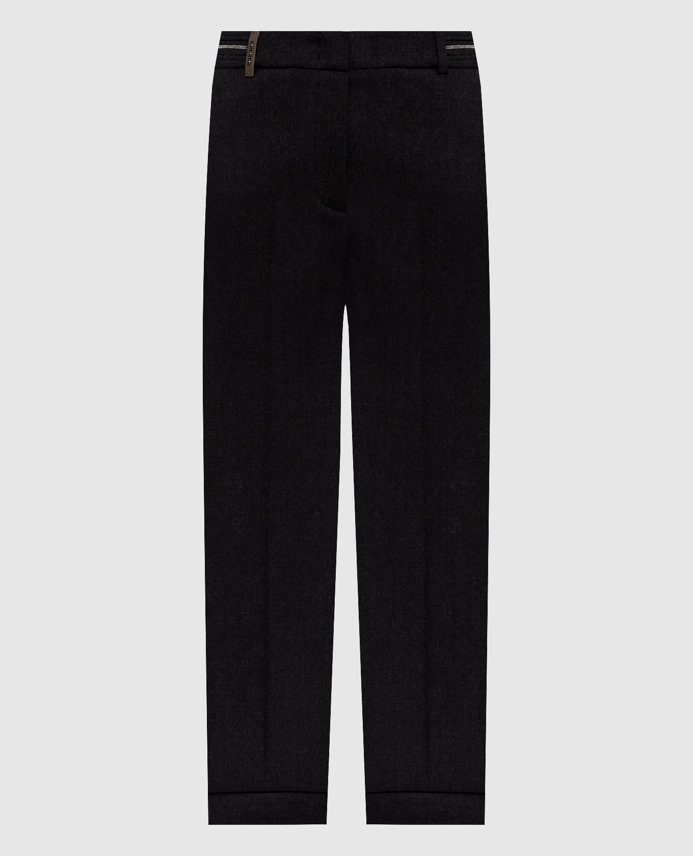 Серые брюки с шерстью