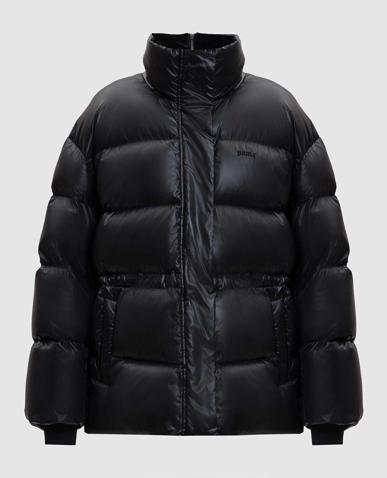 

Черная пуховая куртка с логотипом, Черный, Куртки