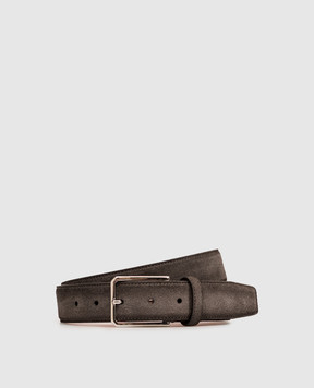 Santoni Сірий замшевий ремінь CM35VC003B91EACD