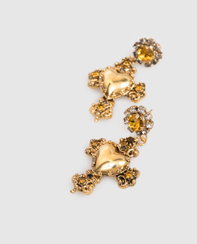 CelesteG Золотые серьги с кристаллами 2205