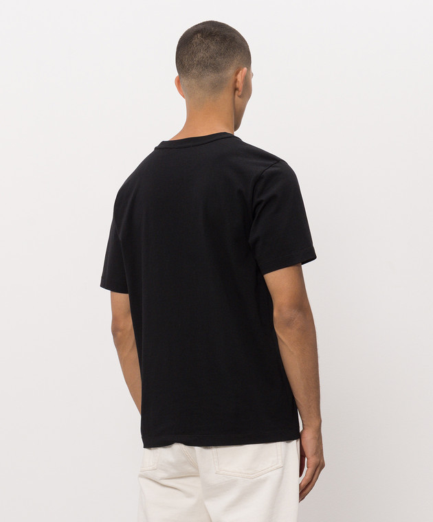Off-White Черная футболка с принтом Logo 44MAA16MF26J00L изображение 4