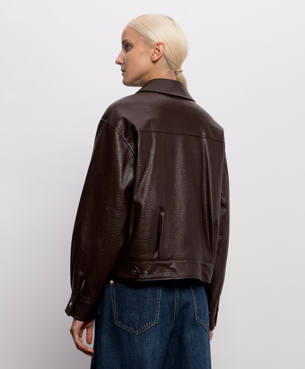 Twinset Коричнева куртка 262AP2290 зображення 4
