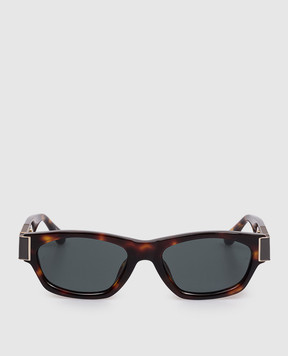 Linda Farrow Коралловые солнцезащитные очки Clara с позолотой LFL1623C2SUN