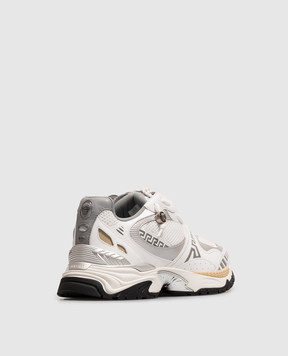 Versace Белые комбинированные кроссовки Icaro 10261881A19106