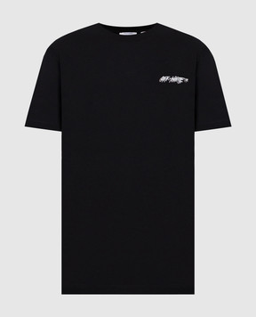 Off-White Чорна футболка 44MAA027S26J009