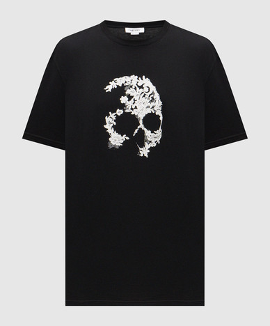 Черная футболка в принт Skull