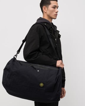 Stone Island Чорна спортивна сумка ALUMINIUM TELA K2S159200018S0257