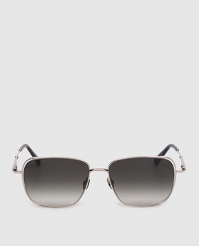 Stefano Ricci Сріблясті сонцезахисні окуляри Ryder SG46PMETAL