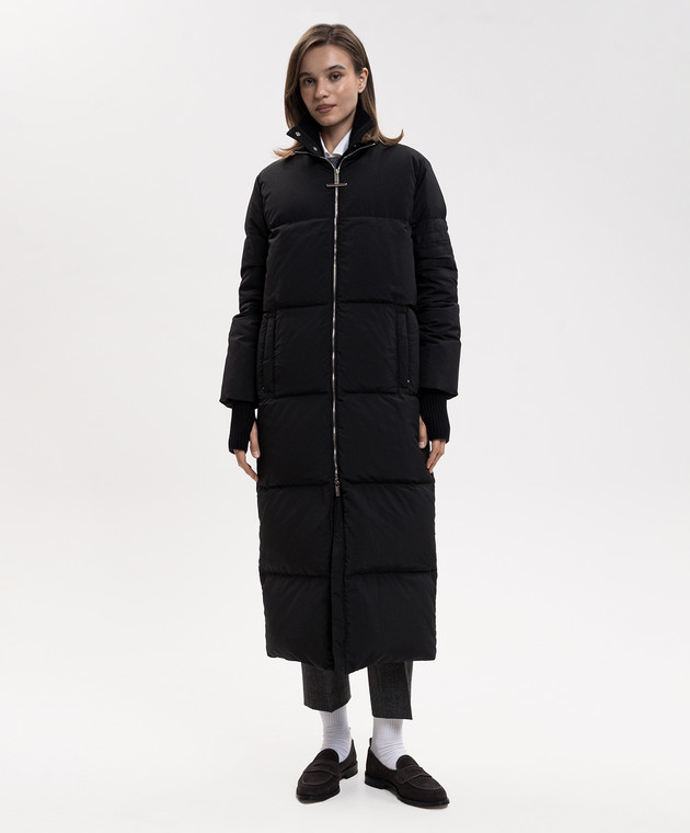 Thom Browne Черный пуховик FOR131XF1095 изображение 3