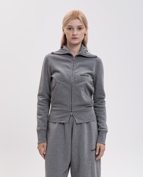 Balenciaga Серая меланжевая спортивная куртка A009S3TUVA4