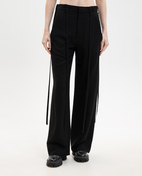 Ann Demeulemeester Чорні штани Anneke B0010192FA558
