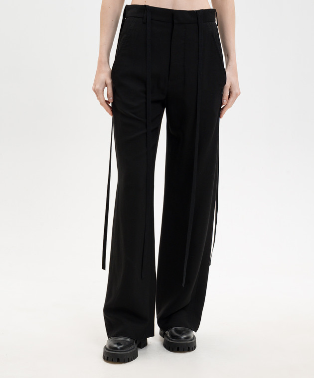 Ann Demeulemeester Чорні штани Anneke B0010192FA558 зображення 3