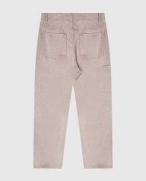 Brunello Cucinelli Дитячі сірі штани з вовни B038PP118C