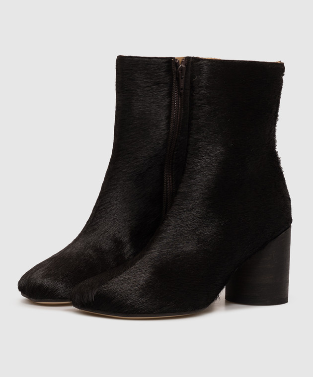 Maison Margiela MM6 Черные кожаные анатомические ботильоны S66WU0145P7868 изображение 2