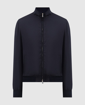 Enrico Mandelli Синяя куртка из кашемира 3T501B5607