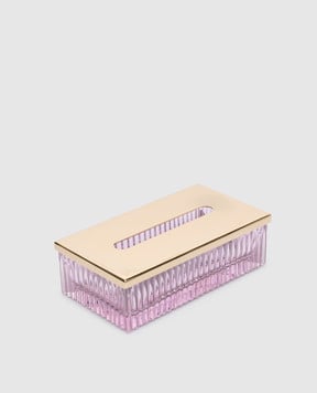 Treesseci Рожевий кришталевий тримач для серветок Elegance EL70AROGD