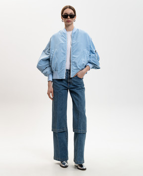 The Attico Сині джинси з подвійною конструкцією 260WCP00294DDD116AA