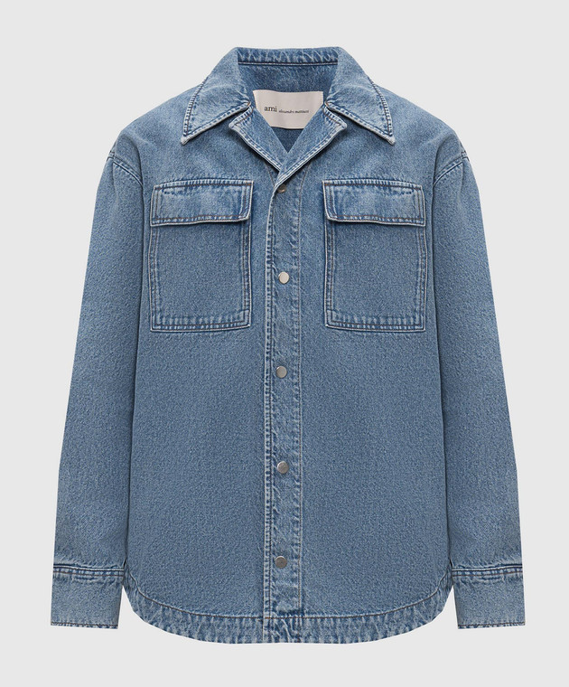 Ami Paris Голубая джинсовая куртка HJK967DE0046