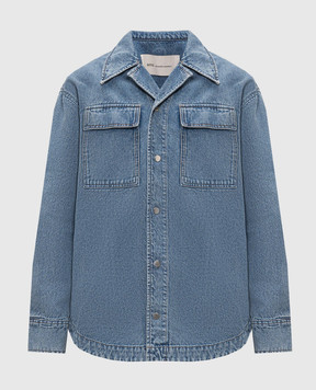 Ami Paris Голубая джинсовая куртка HJK967DE0046